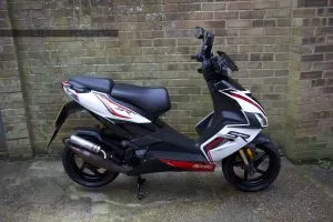 Photograph of Aprilia SR 50 scooter purchased in Croydon, London