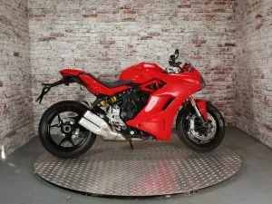 Photograph of Ducati Supersport 950 motorcycle purchased in Hastings, Sussex