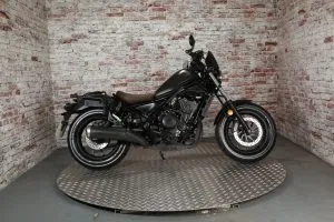 Photograph of Honda CMX 500 Rebel motorcycle purchased in Dartford, Kent