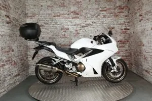 Photograph of Honda VFR 800 motorcycle purchased in Haslemere, Surrey
