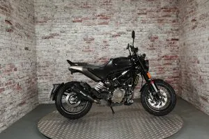 Photograph of Husqvarna Svartpilen 125 motorcycle purchased in Bromley, London