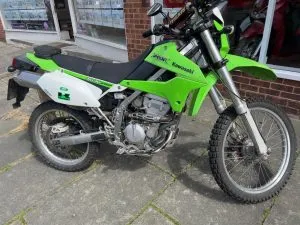 Photograph of Kawasaki klx 250 motorcycle purchased in Ilford, London