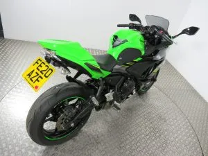 Photograph of Kawasaki ninja 650 motorcycle purchased in Lee-on-the-Solent, Hampshire