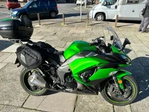 Photograph of Kawasaki z1000sx motorcycle purchased in Richmond, London
