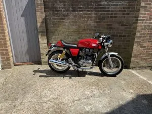 Photograph of Royal Enfield gt continetal 535 motorcycle purchased in Ashford (Surrey), Surrey