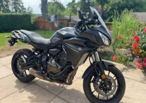 Photograph of Yamaha mt-09 motorcycle purchased in Haslemere, Surrey
