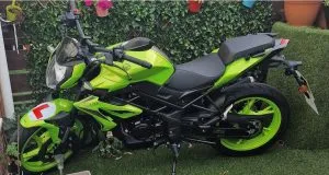 Photograph of benelli bn125 motorcycle purchased in Herne Bay, Kent