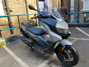 Photograph of bmw c400 gt scooter purchased in Worthing, Sussex