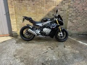 Photograph of bmw s1000r motorcycle purchased in Virginia Water, Surrey
