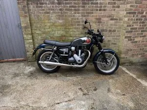 Photograph of bsa goldstar 650 motorcycle purchased in Tonbridge, Kent