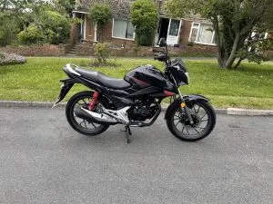 Photograph of honda cb125f motorcycle purchased in Romford, London