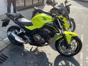 Photograph of honda cb500f motorcycle purchased in Cobham, Surrey