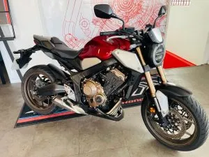 Photograph of honda cb650r motorcycle purchased in Bognor Regis, Sussex