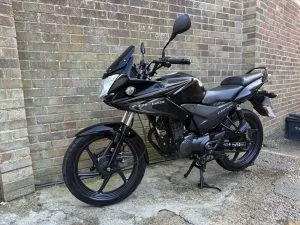 Photograph of honda cbf 125 motorcycle purchased in Canterbury, Kent