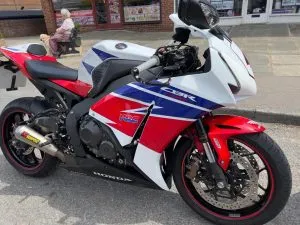 Photograph of honda cbr1000rr motorcycle purchased in Ilford, London