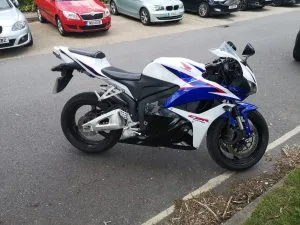 Photograph of honda cbr600rr motorcycle purchased in Havant, Hampshire