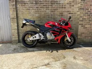 Photograph of honda cbr600rr motorcycle purchased in Southall, London