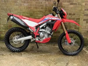 Photograph of honda crf 300l motorcycle purchased in Waterlooville, Hampshire