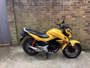 Photograph of honda glr 125 motorcycle purchased in Tonbridge, Kent