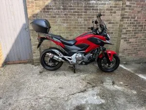 Photograph of honda nc750x dct motorcycle purchased in Sunbury-on-Thames, Surrey