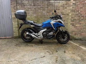 Photograph of honda nc750x motorcycle purchased in Dover, Kent