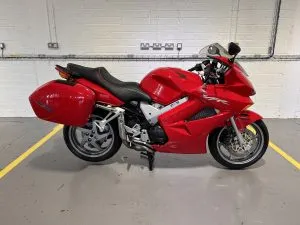 Photograph of honda vfr800 motorcycle purchased in Farnham, Surrey