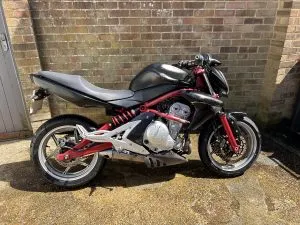 Photograph of kawasaki er6-n motorcycle purchased in Chichester, Sussex