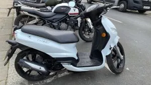 Photograph of peugeot tweet 125 motorcycle purchased in Totton, Hampshire