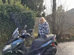 Photograph of piaggio mp3 300 Scooter purchased in Camberley, Surrey