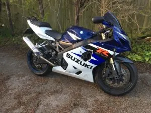 Photograph of suzuki gsxr 600 motorcycle purchased in Islington, London