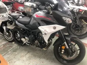 Photograph of yamaha mt-09 motorcycle purchased in Petersfield, Hampshire