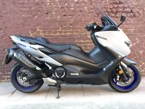 Photograph of yamaha tmax 560 scooter purchased in New Milton, Hampshire