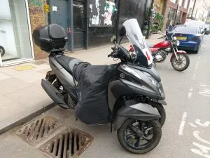 Photograph of yamaha tricity 125 scooter purchased in Cobham, Surrey