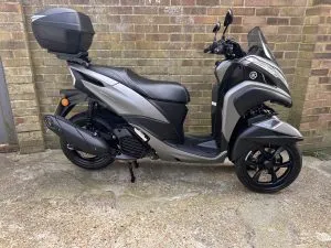 Photograph of yamaha tricity 125 scooter purchased in Rochester, Kent