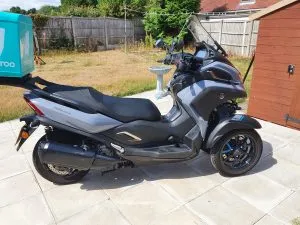 Photograph of yamaha tricity 300 scooter purchased in Aylesford, Kent