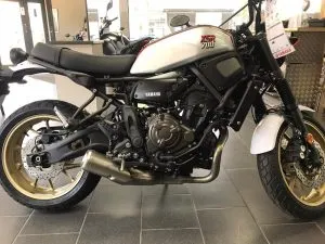 Photograph of yamaha xsr 700 motorcycle purchased in Feltham, London